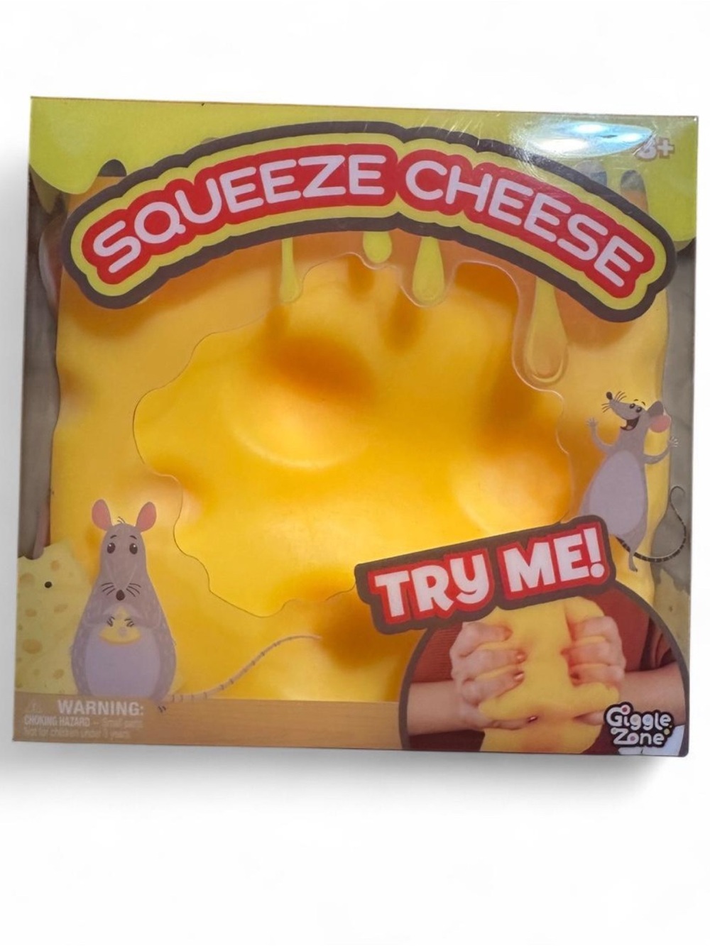 Sunny Days Viral Jumbo Squeeze Cheese Squishy Stress Reliever Sensory Fidget Toy